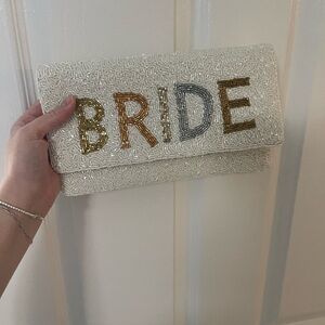 Beaded Bride Clutch